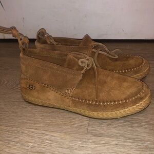 Uggs ladies lace up shoes size 7